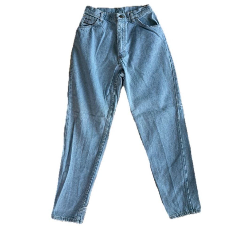 Wrangler Vintage Light Wash Denim High Rise Mom Jeans Size 8